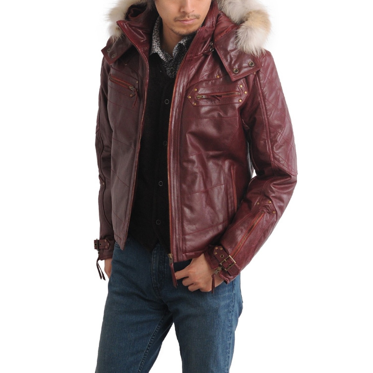 sankyo shokai（三京商会） メンズバッファロー レザー ライダース