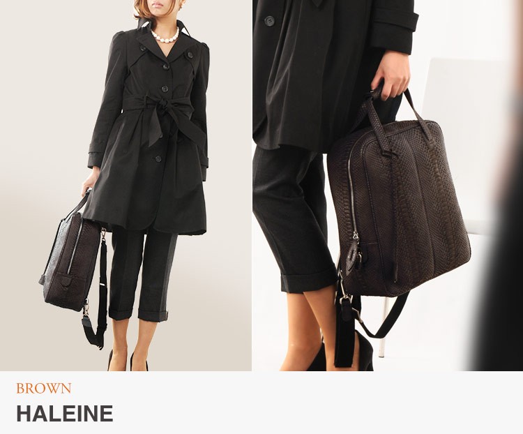 HALEINE パイソン バッグ レディース リュック ［HALEINE
