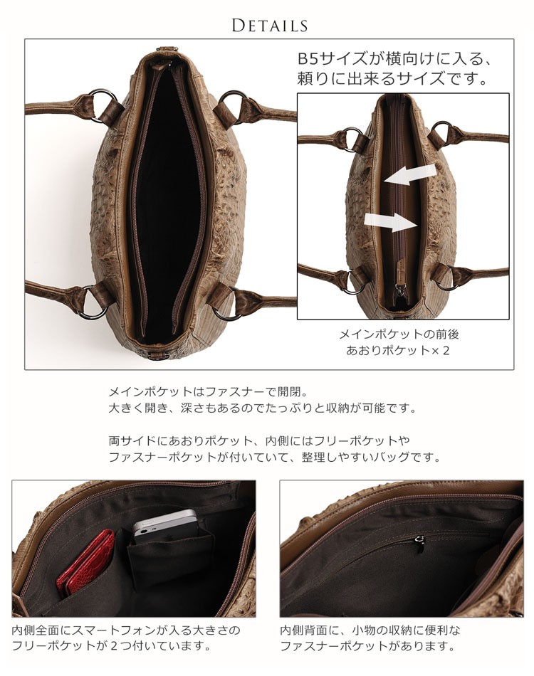 sankyo shokai（三京商会） ワニ革 カイマン 2Way トートバッグ マット