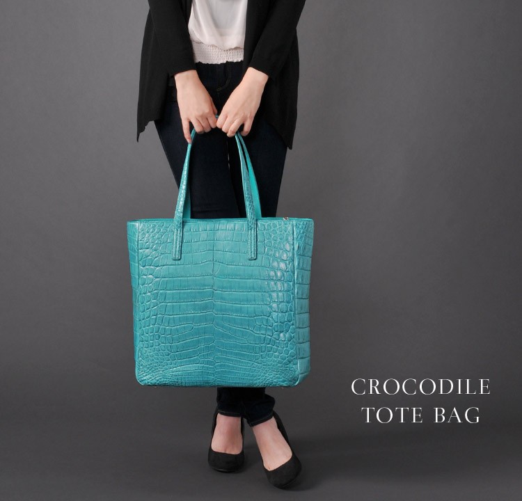 クロコダイルバッグ crocodile トートバッグ クロコダイル マット 加工 