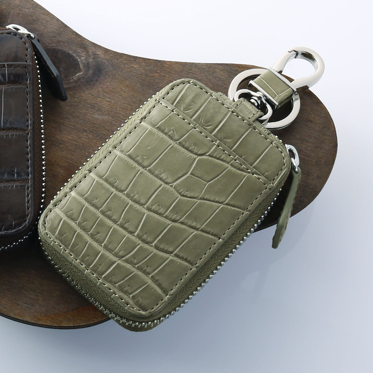 sankyo shokai（三京商会） クロコダイル スマートキー ケース メンズ