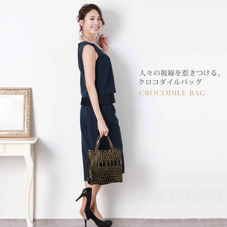 sankyo shokai（三京商会） クロコダイル トートバッグ シャイニング