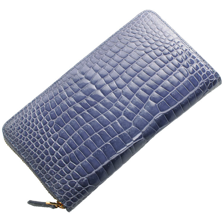 sankyo shokai（三京商会） スモール クロコダイル メンズ 長財布 手帳