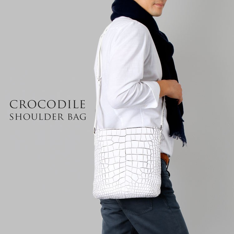 j-whiteクロコダイル マット ショルダーバッグ j-white クロコダイル マット ショルダーバッグ