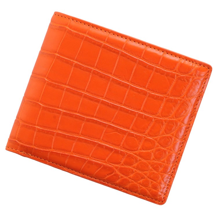 [期間限定価格]クロコダイル折り財布 両カード メンズ バイカラー 全6色(06001070-men...