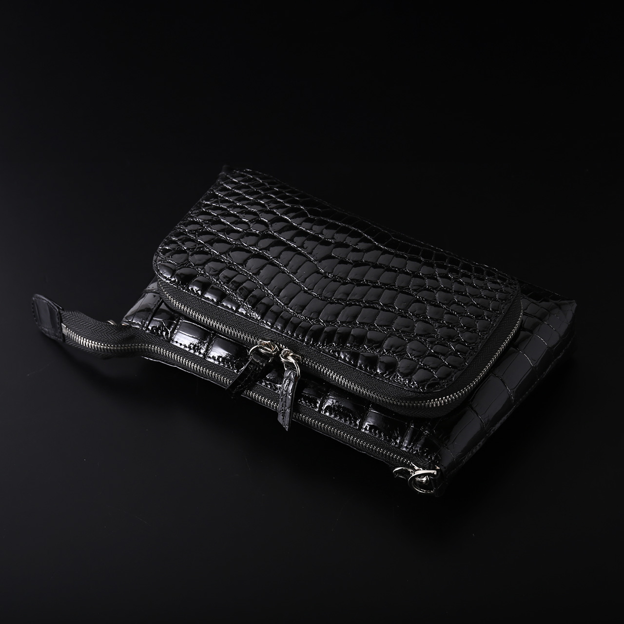 クロコダイル ショルダーバッグ 3way 2way レディース シャイニング加工  (06001106r) 爆買 母の日 | sankyo shokai | 08