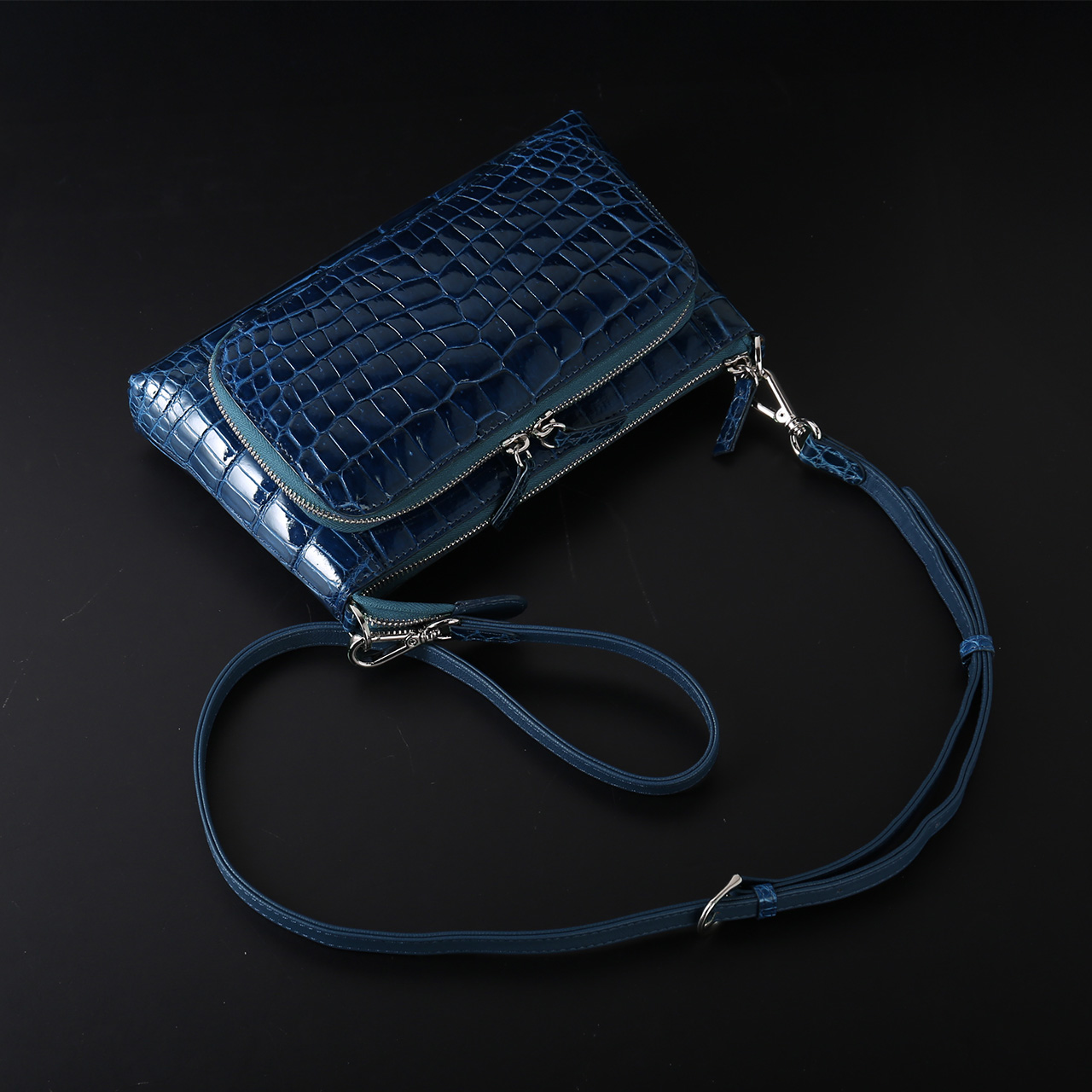 クロコダイル ショルダーバッグ 3way 2way レディース シャイニング加工  (06001106r) 爆買 母の日 | sankyo shokai | 07