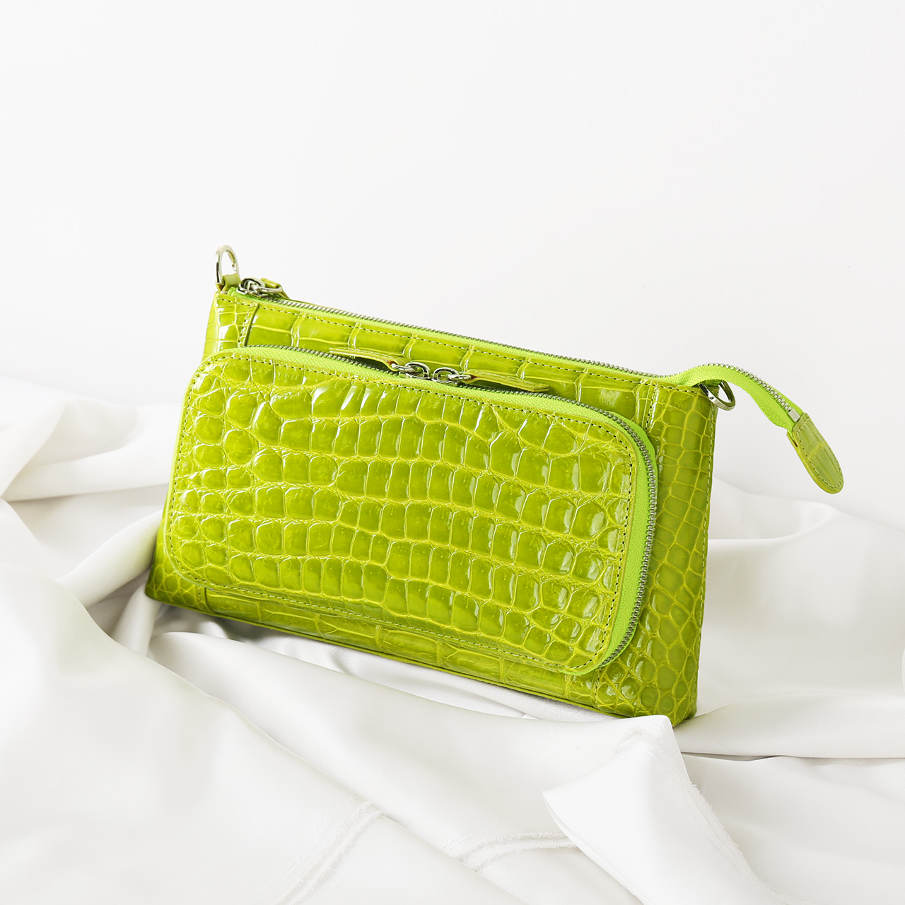 クロコダイル ショルダーバッグ 3way 2way レディース シャイニング加工  (06001106r) 爆買 母の日 | sankyo shokai | 04