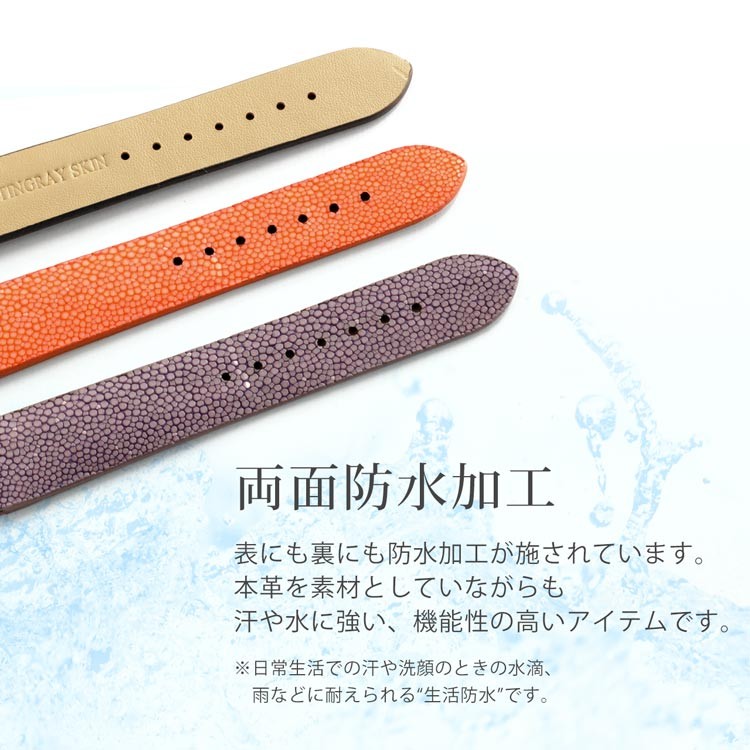 リザード トカゲ 爬虫類 本革 腕時計 ベルト 取り付け用 防水
