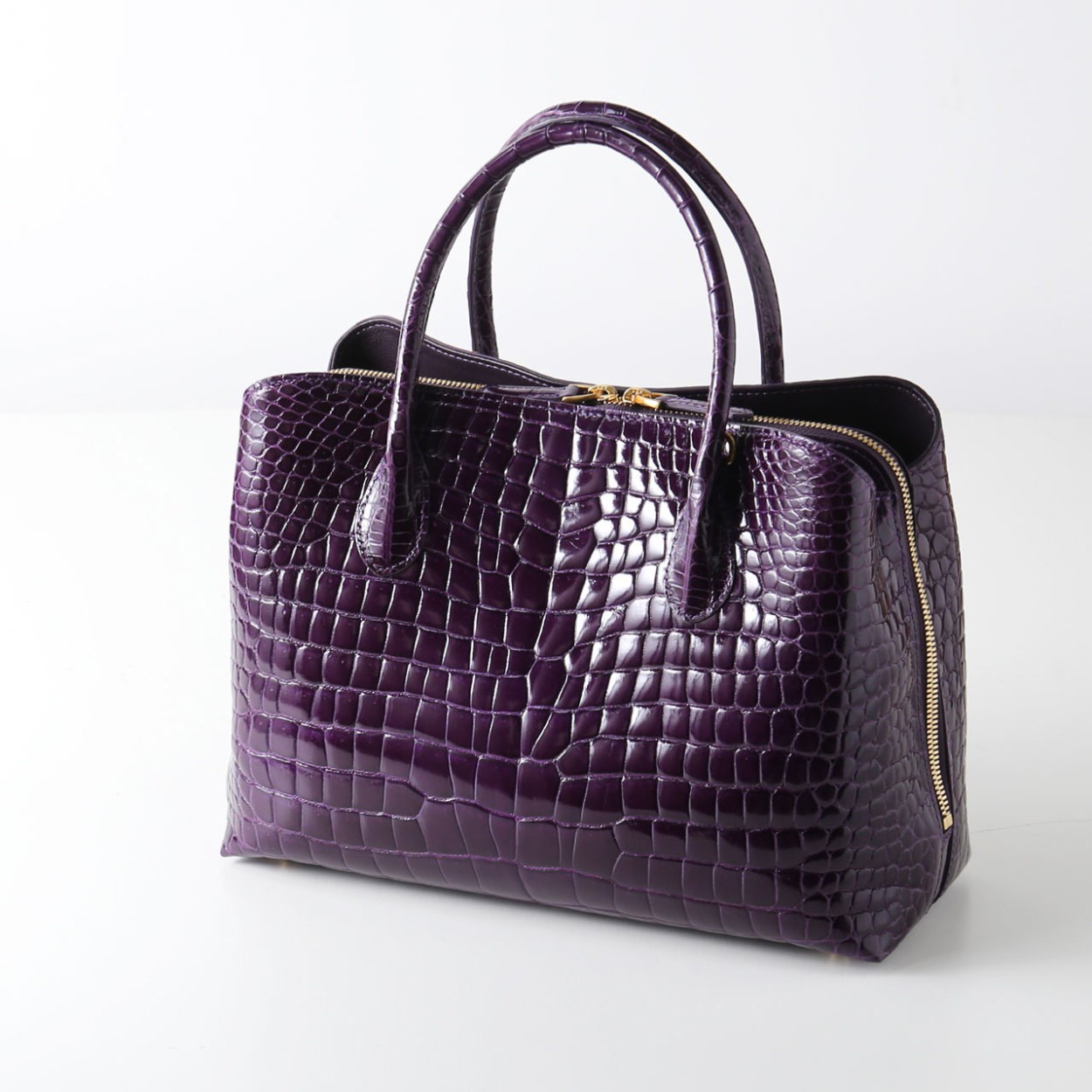 sankyo shokai（三京商会） スモール クロコダイル ハンドバッグ