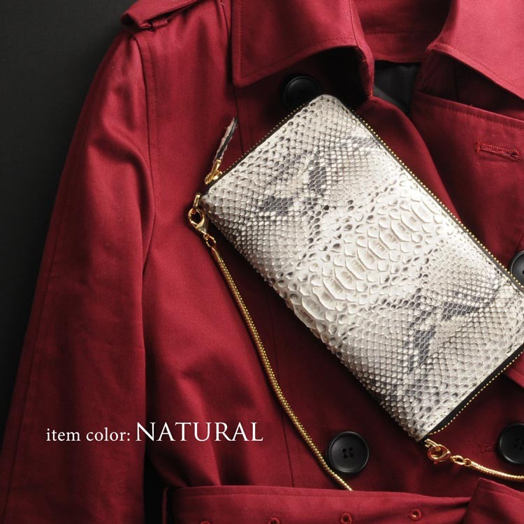 sankyo shokai [期間限定価格]ダイヤモンド パイソン 長財布