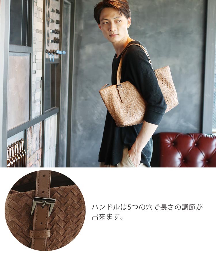 sankyo shokai（三京商会） トートバッグ メンズ 本革 スネーク レザー