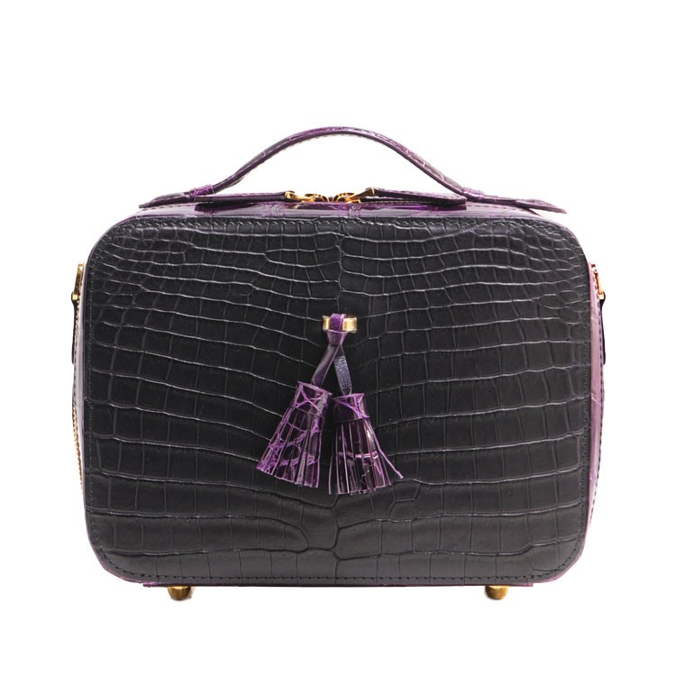 sankyo shokai クロコダイルバッグレディース ショルダーバッグ