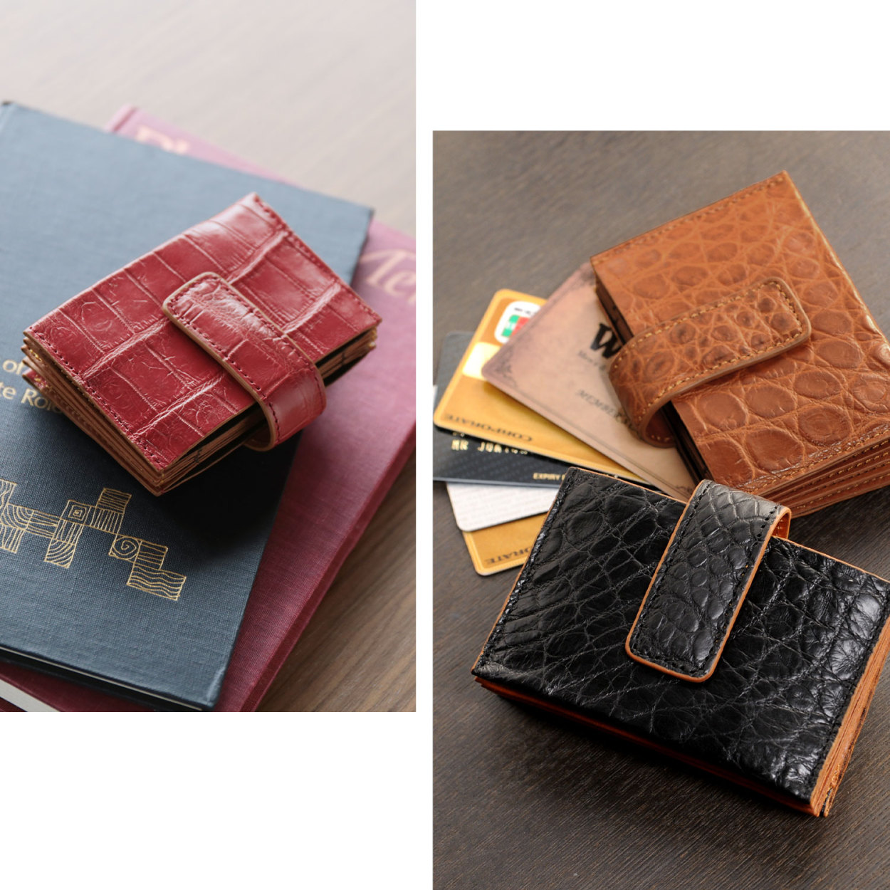 sankyo shokai（三京商会） [5%offクーポン]カードケース クロコダイル