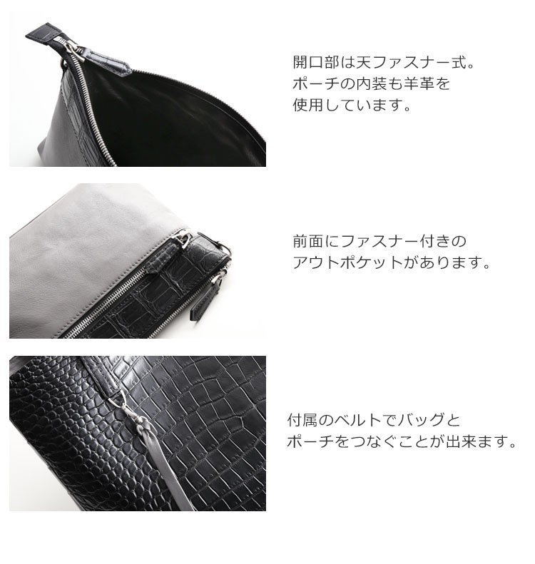 sankyo shokai（三京商会） スモール クロコダイル トートバッグ