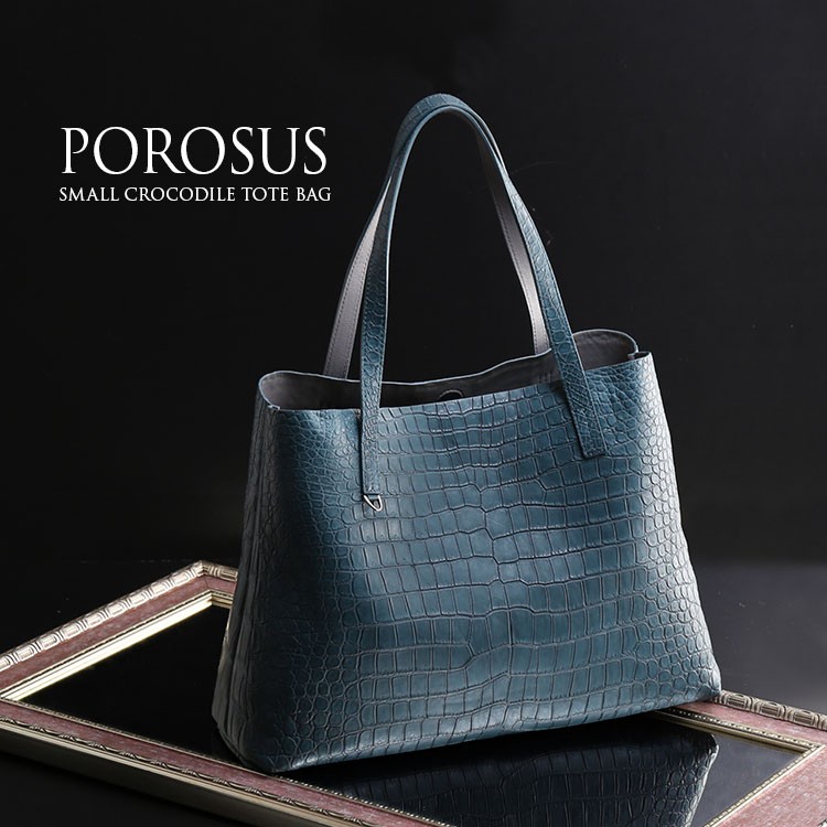 sankyo shokai（三京商会） スモール クロコダイル トートバッグ