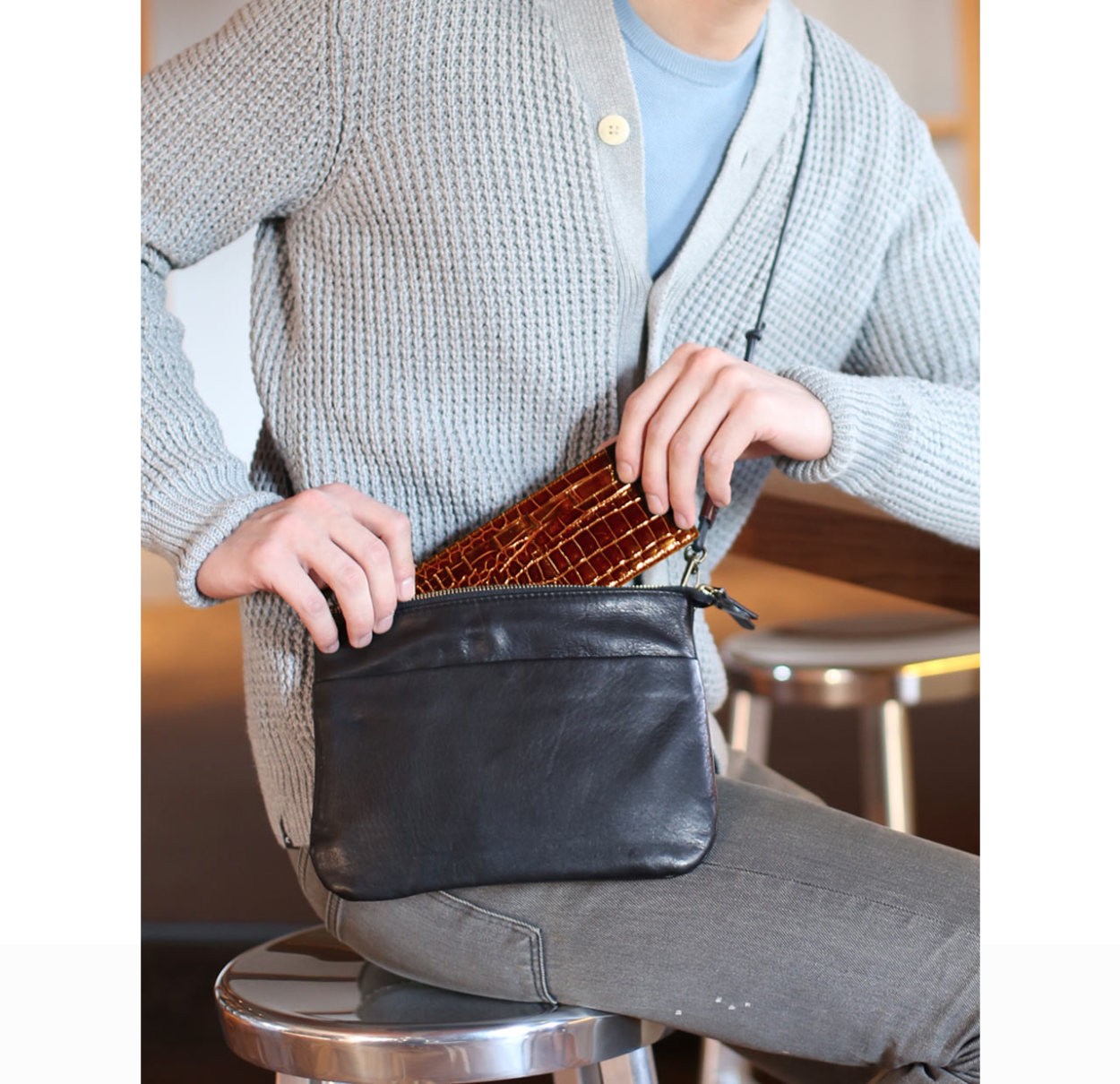 クロコダイル 長財布 レディース ポロサス スモールクロコダイル シャイニング 加工 全14色(No.06001437)
