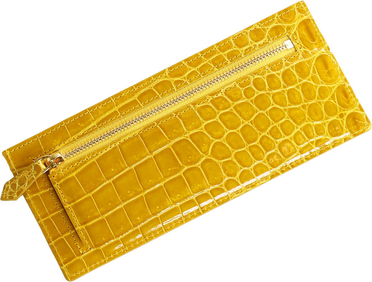 クロコダイル 長財布 レディース ポロサス スモールクロコダイル シャイニング 加工 全14色(No.06001437)