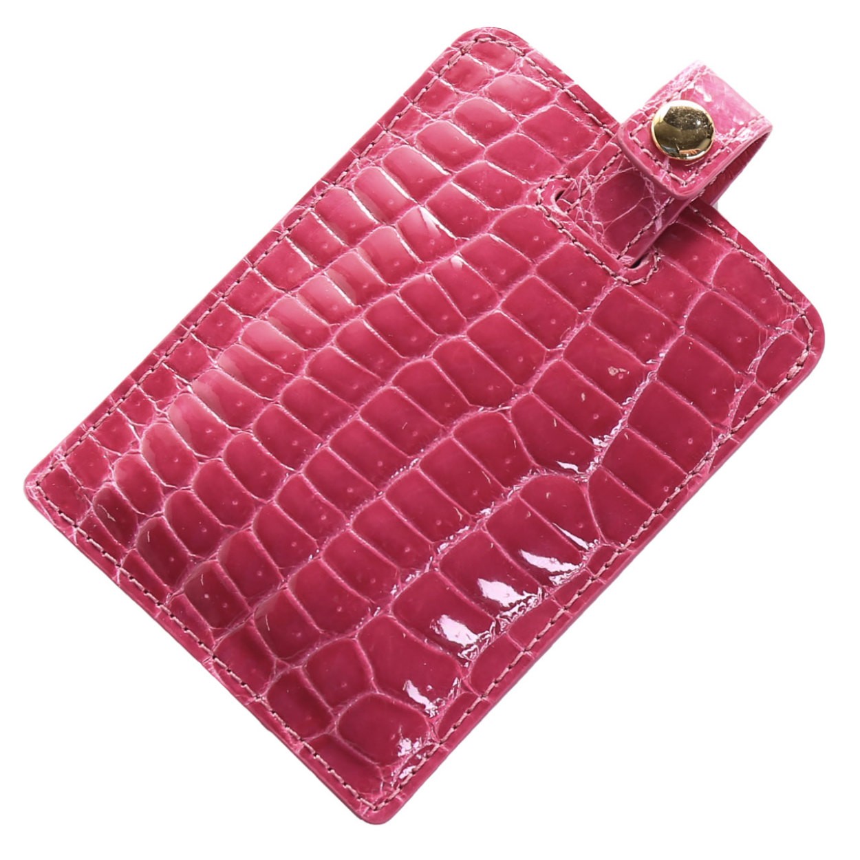 sankyo shokai クロコダイル カードケース レディース シャイニング