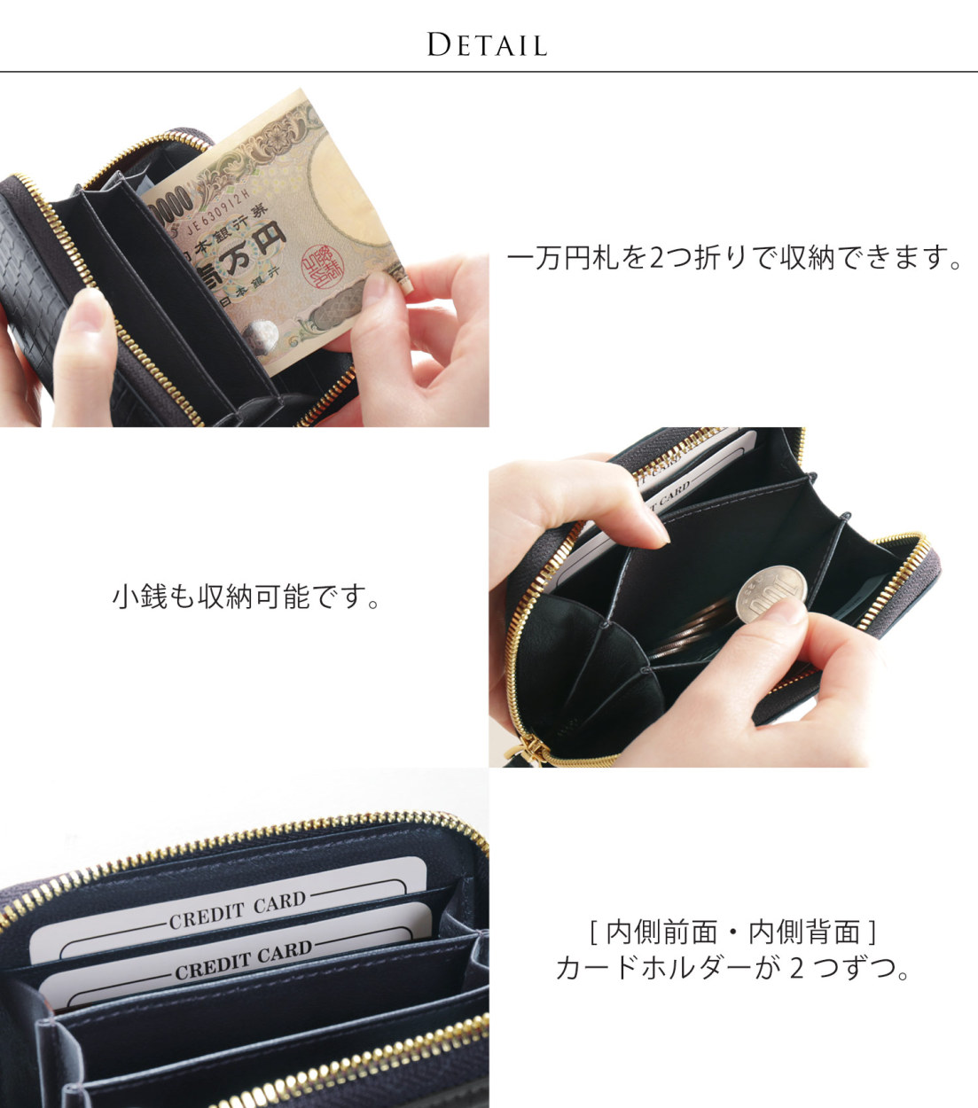 sankyo shokai（三京商会） クロコダイル ミニ財布 メンズ ラウンド