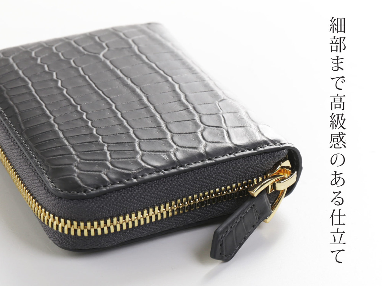 ミニ財布 メンズ クロコダイル 小さい財布 財布 本革 (06001533-mens-1r) バレンタイン | sankyo shokai | 25