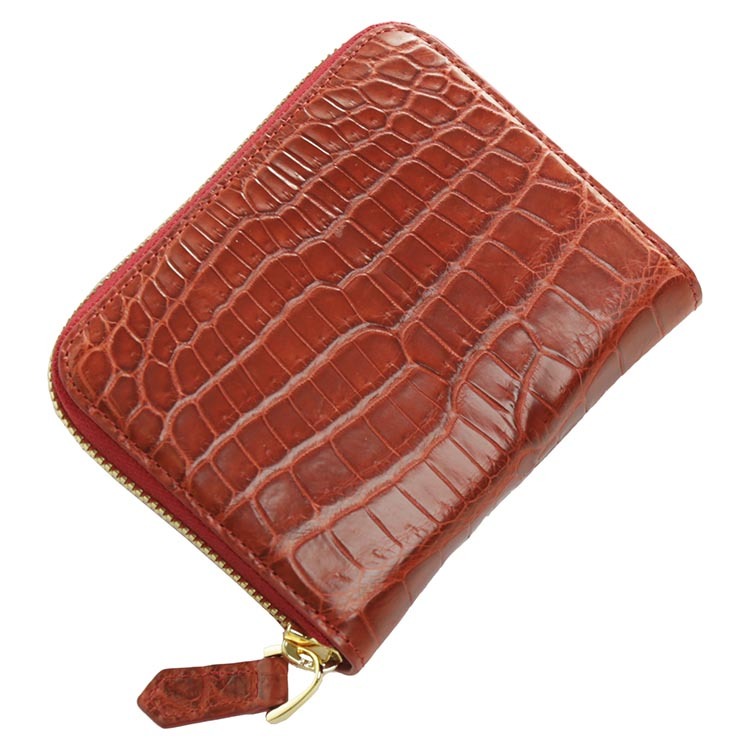 ミニ財布 メンズ クロコダイル 小さい財布 財布 本革 (06001533-mens-1r) バレンタイン | sankyo shokai | 05