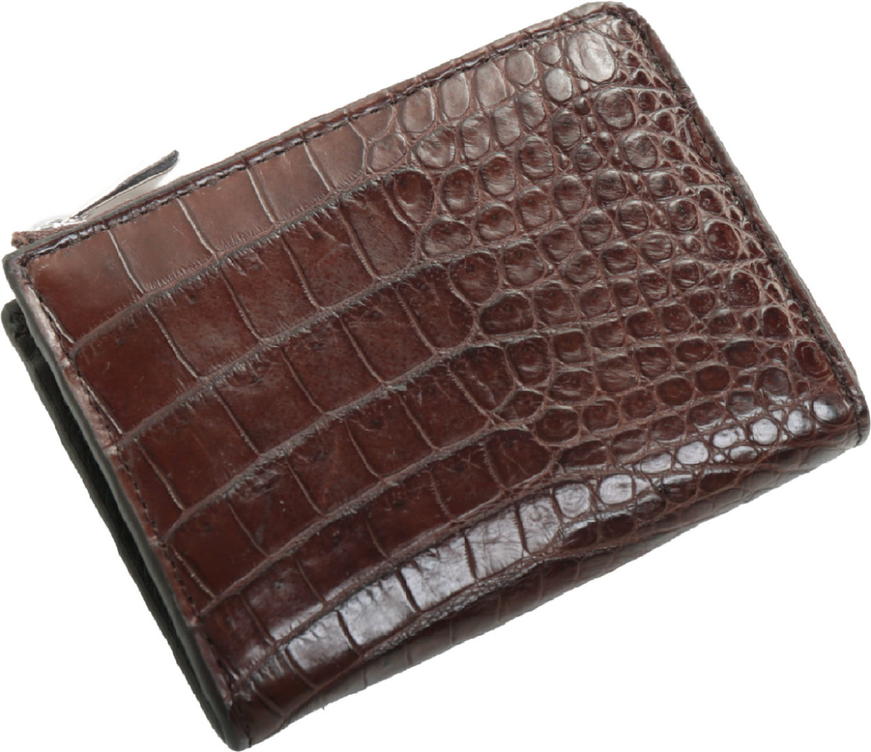 sankyo shokai（三京商会） ミニ財布 レディース 本革 クロコダイル