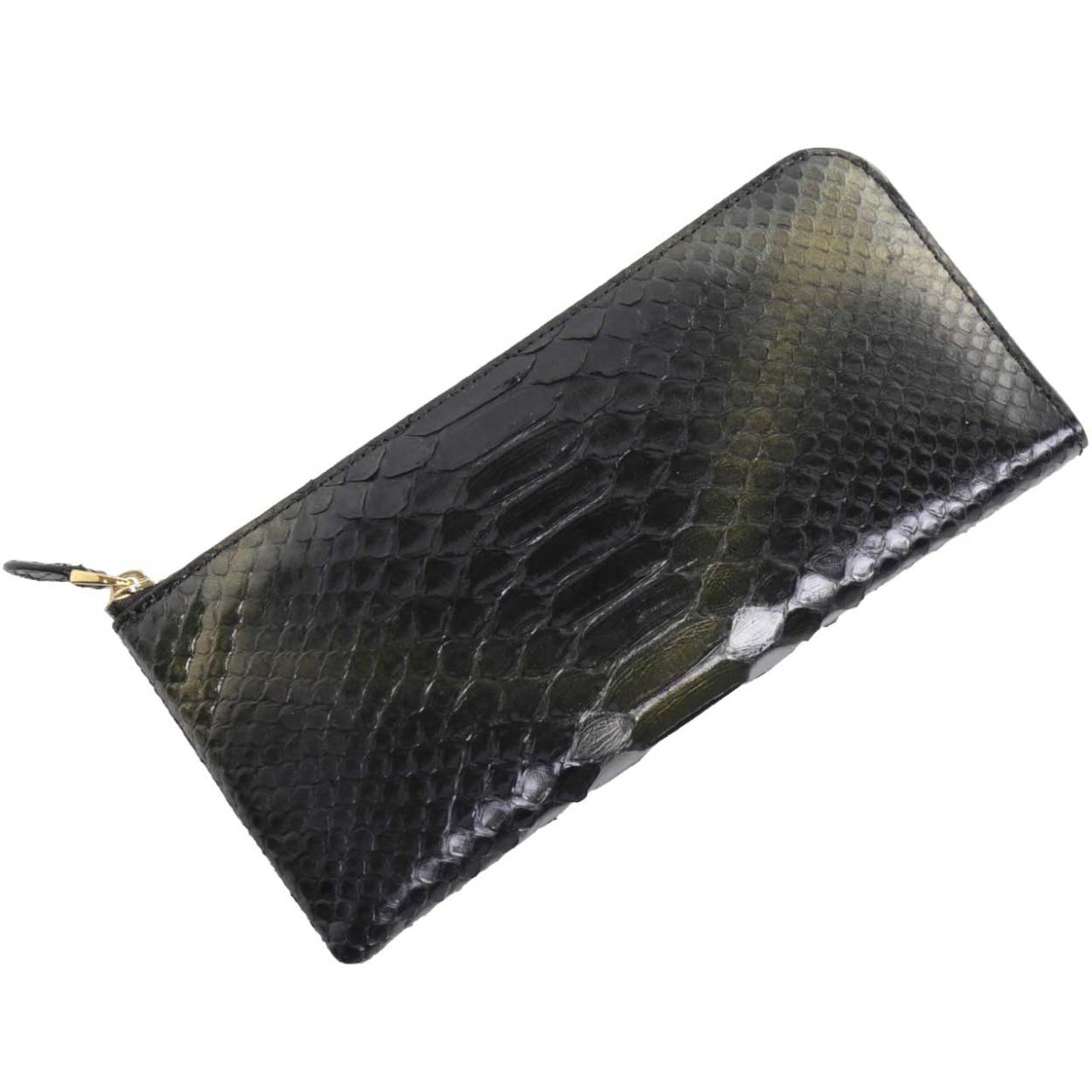 sankyo shokai（三京商会） ダイヤモンドパイソン L字ファスナー 長