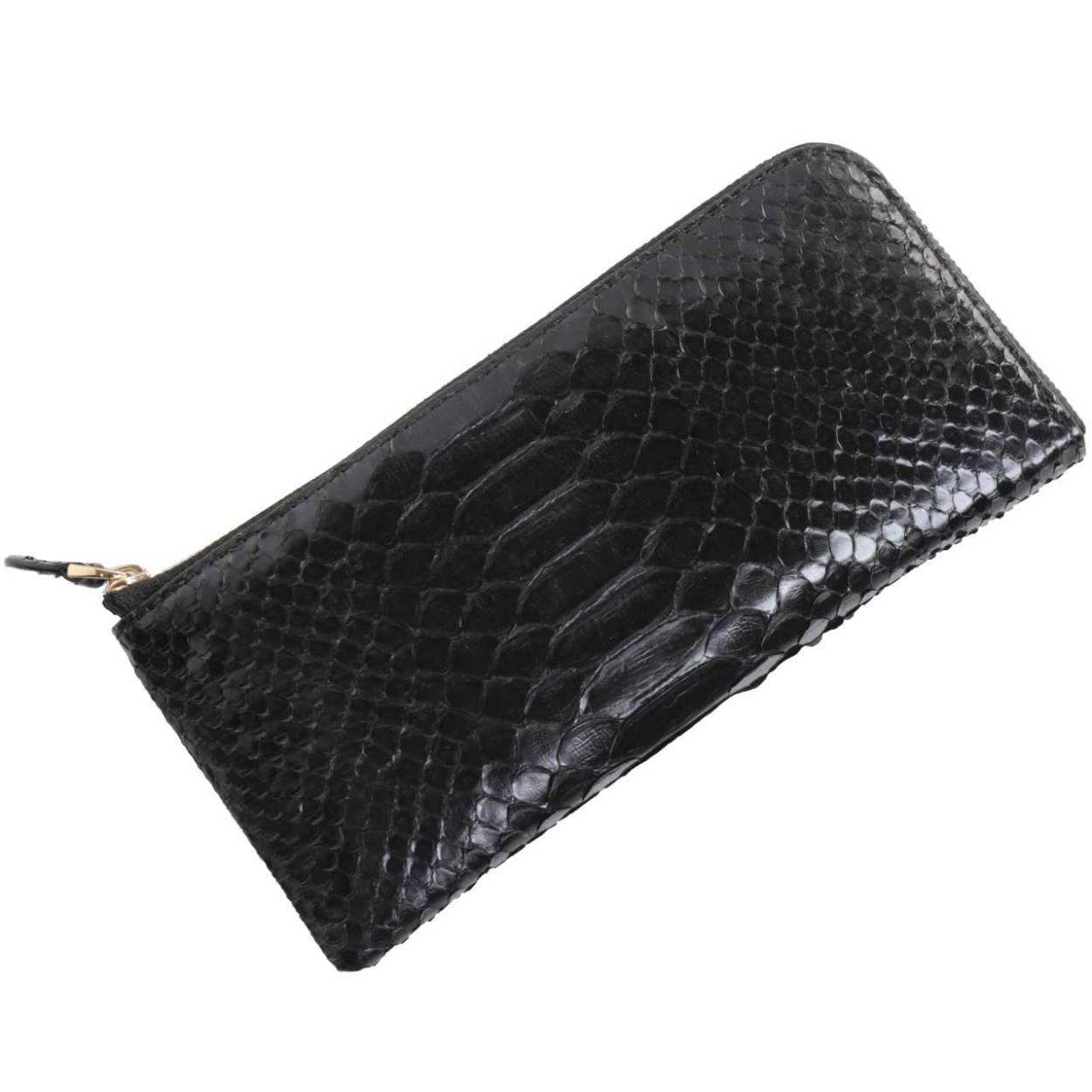 sankyo shokai（三京商会） ダイヤモンドパイソン L字ファスナー 長