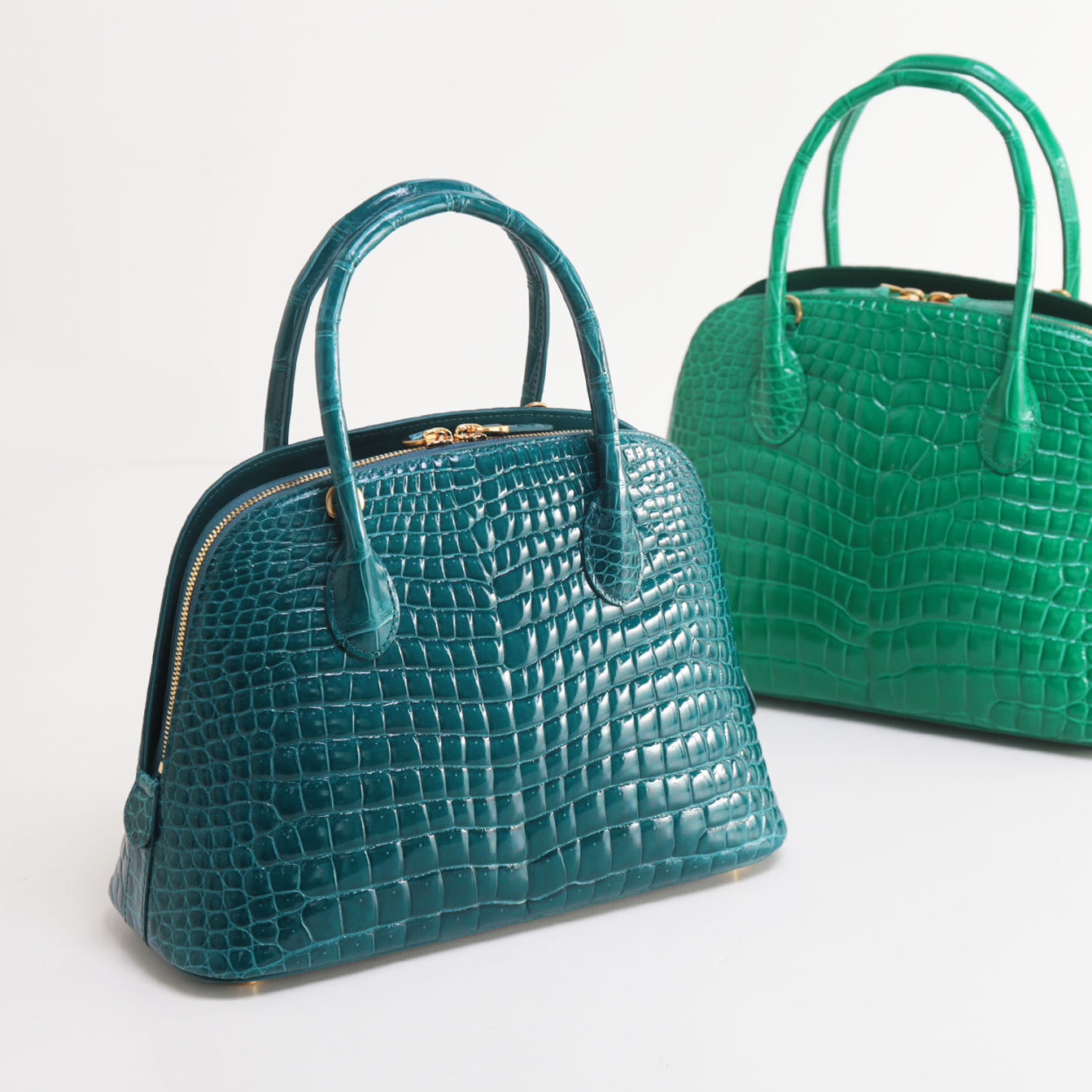 sankyo shokai（三京商会） スモール クロコダイル ハンドバッグ