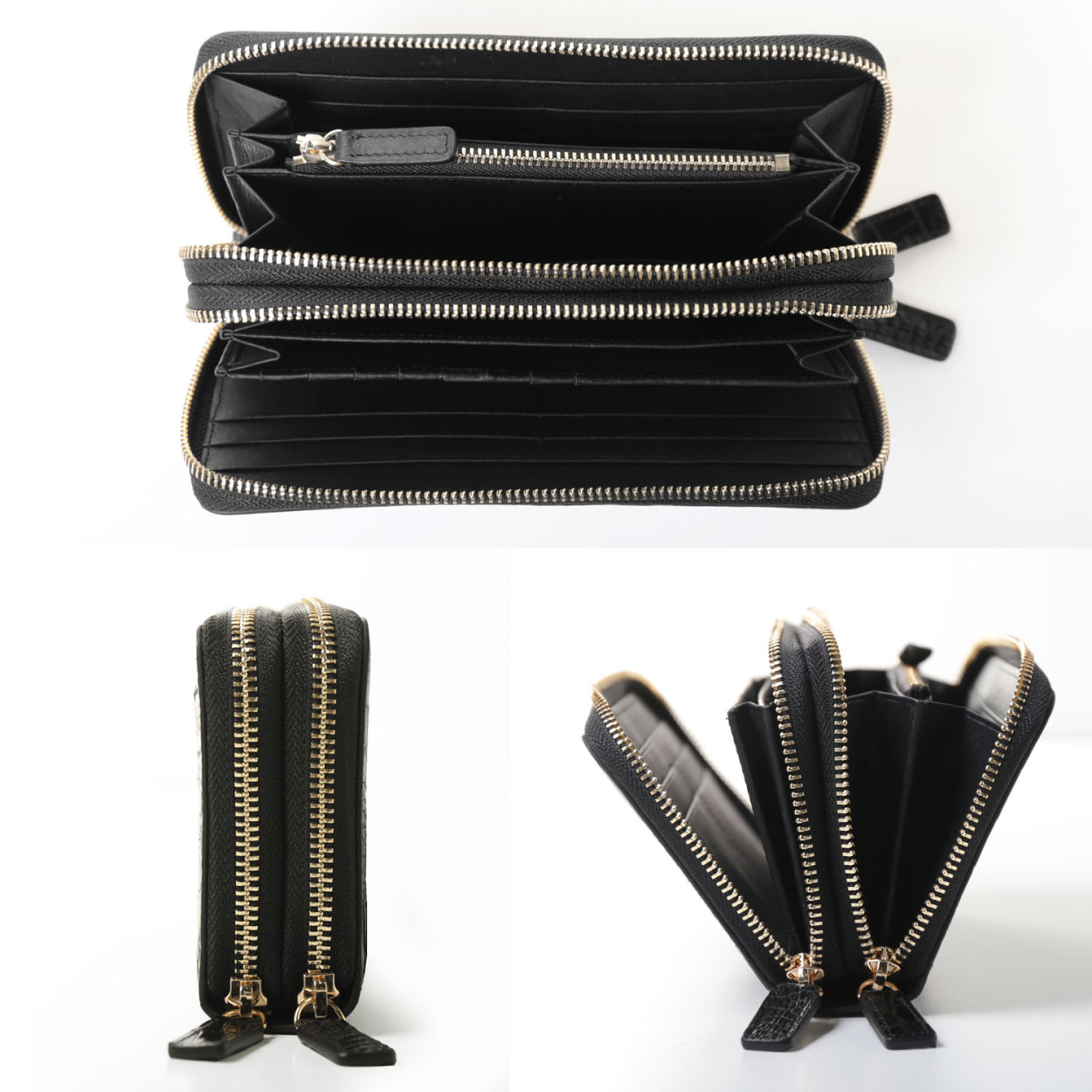 sankyo shokai（三京商会） カイマン 尾 ラウンドファスナー 長財布