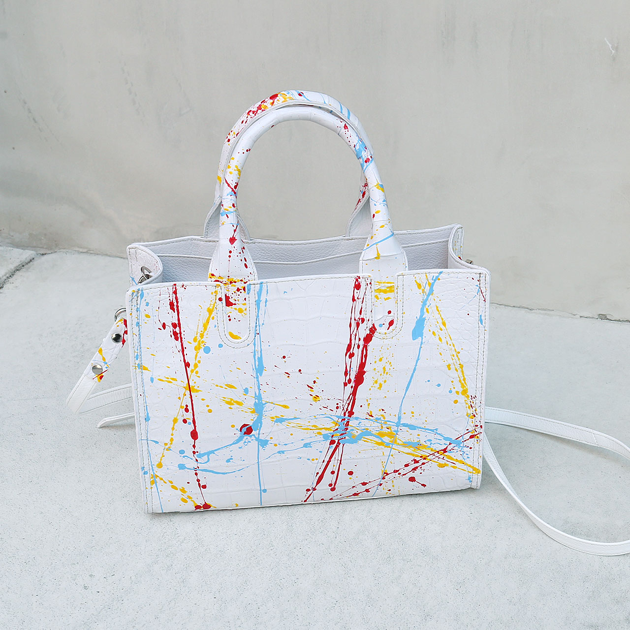 クロコダイル トートバッグ 2WAY ショルダ...の詳細画像1