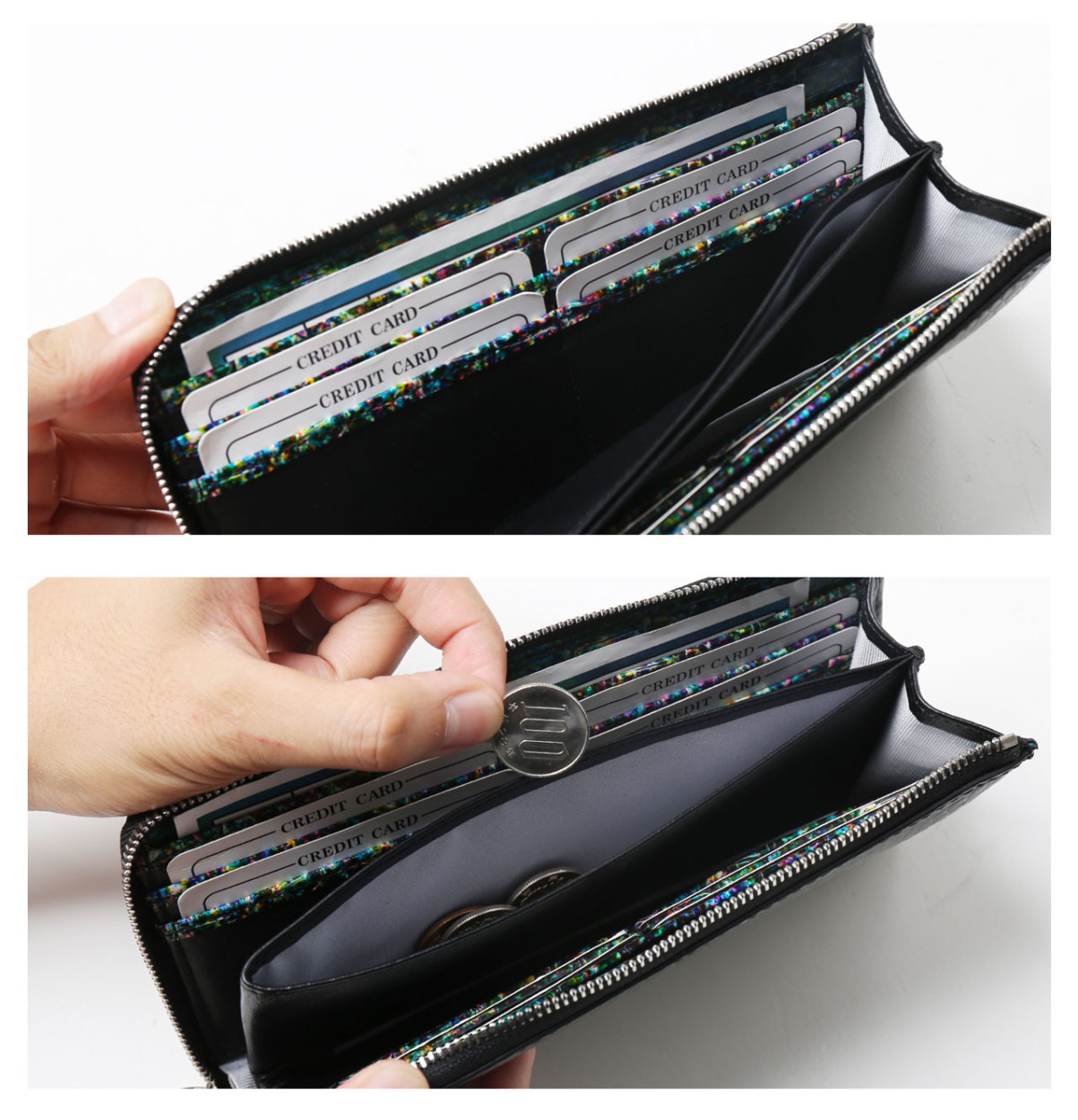 sankyo shokai（三京商会） クロコダイル 長財布 レディース L字