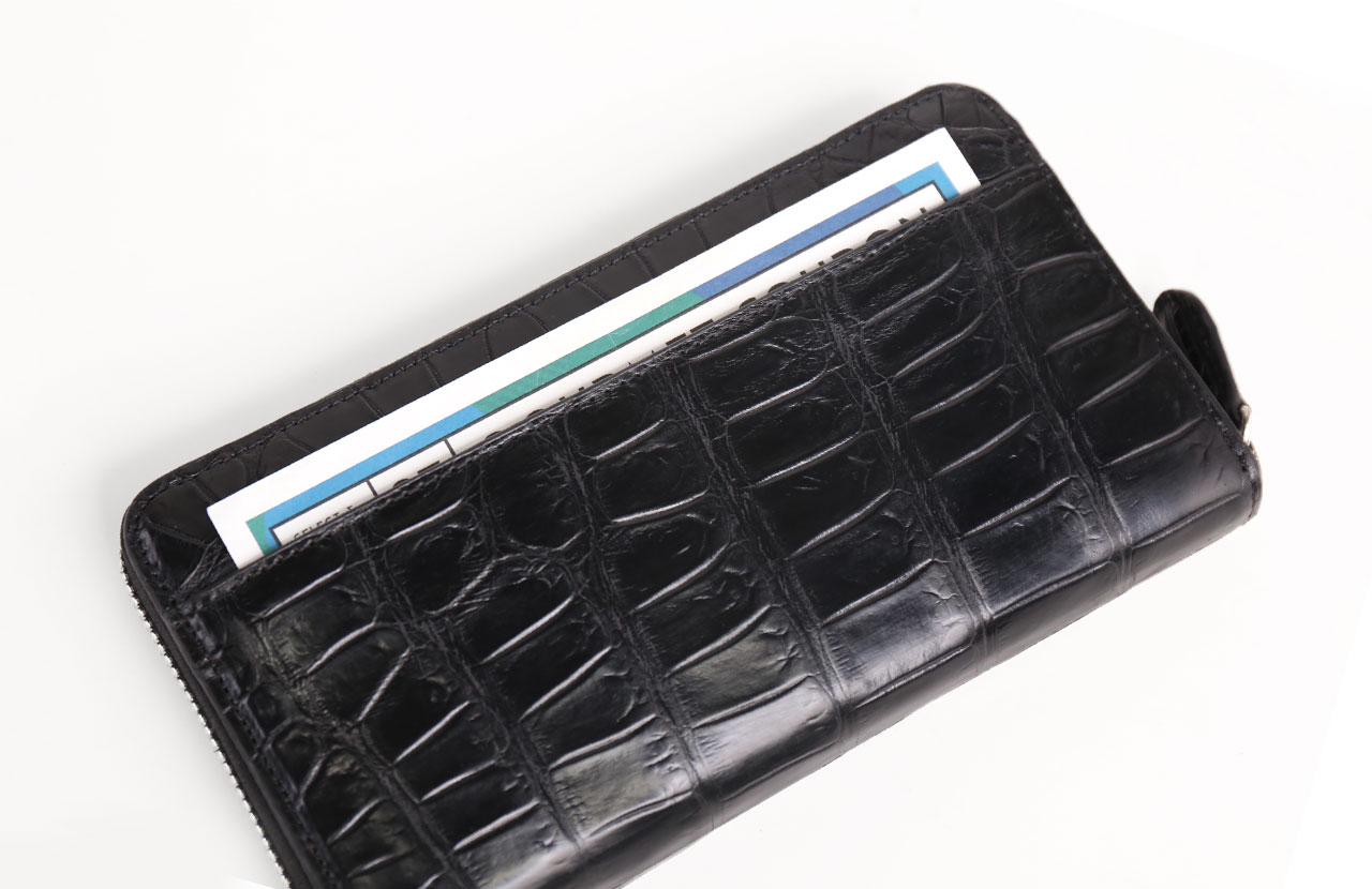 sankyo shokai（三京商会） スモール クロコダイル レディース 長財布