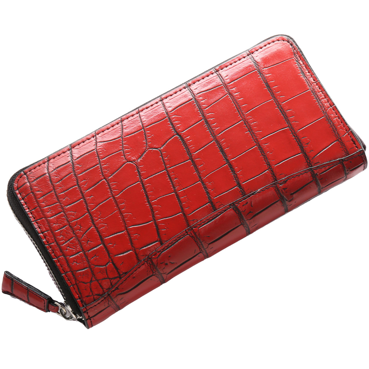 sankyo shokai（三京商会） クロコダイル ラウンドファスナー 長財布