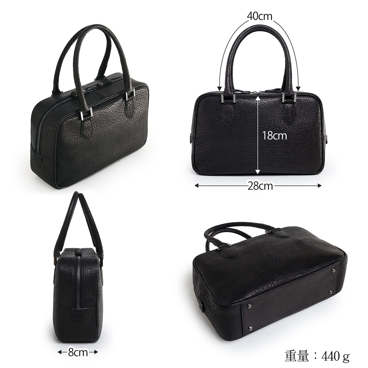 ハンドバッグ ブラック クロコダイル 自立型 フォーマル 入学式 通勤 sankyo shokai（三京商会） 卒業式 入学式 ハンドバッグ レディース 冠