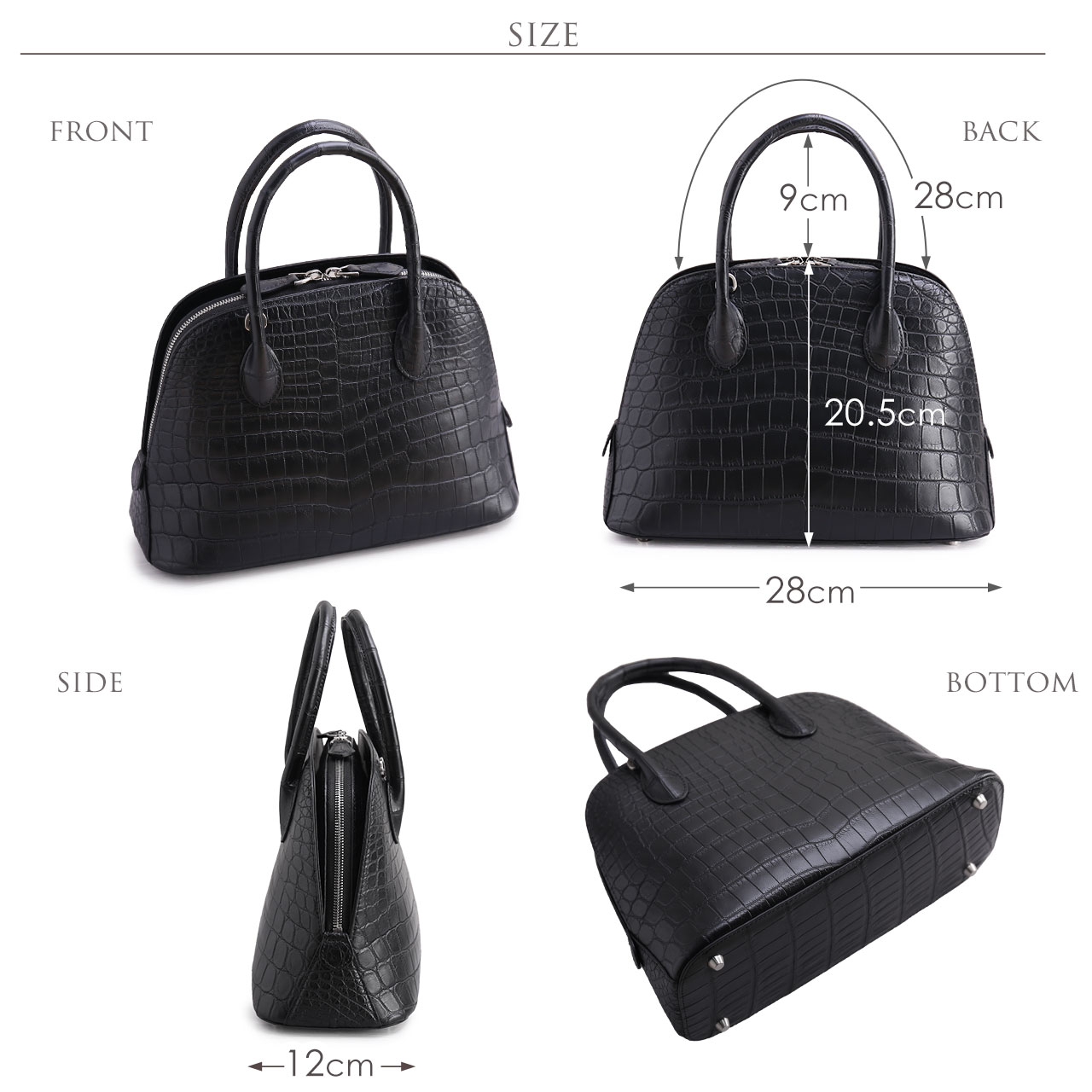 sankyo shokai（三京商会） クロコダイル ハンドバッグ レディース