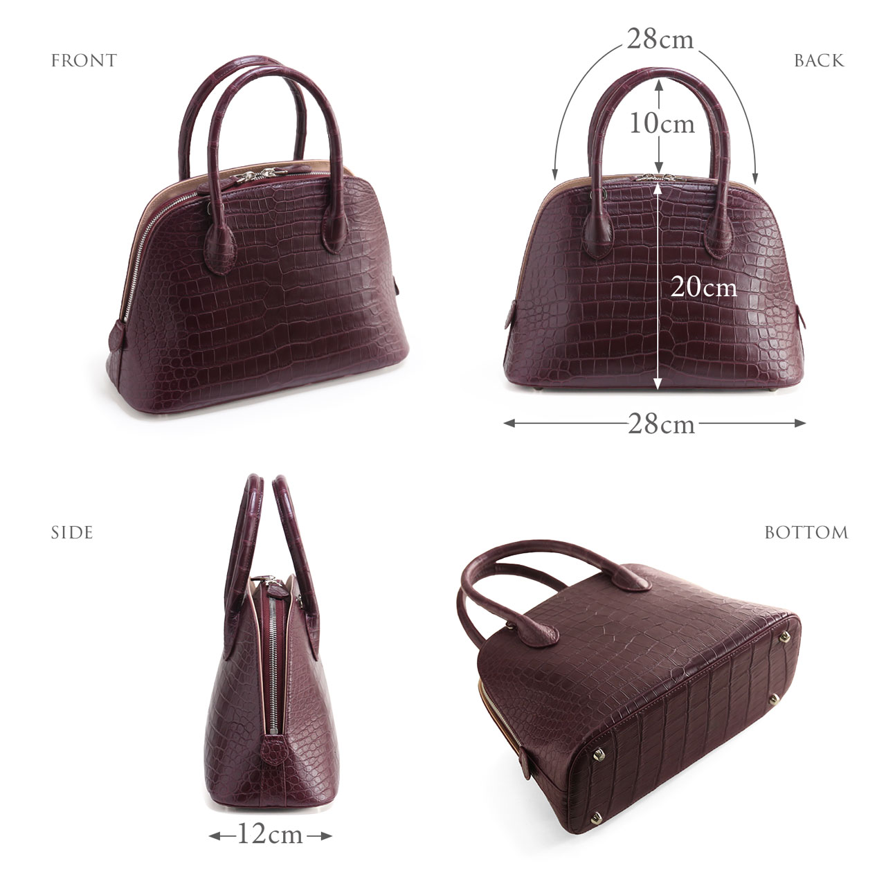 sankyo shokai（三京商会） スモール クロコダイル ハンドバッグ