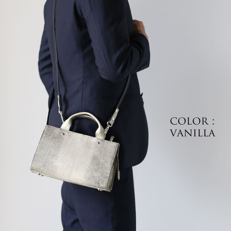 sankyo shokai（三京商会） リザード 2wayバッグ ハンドバッグ