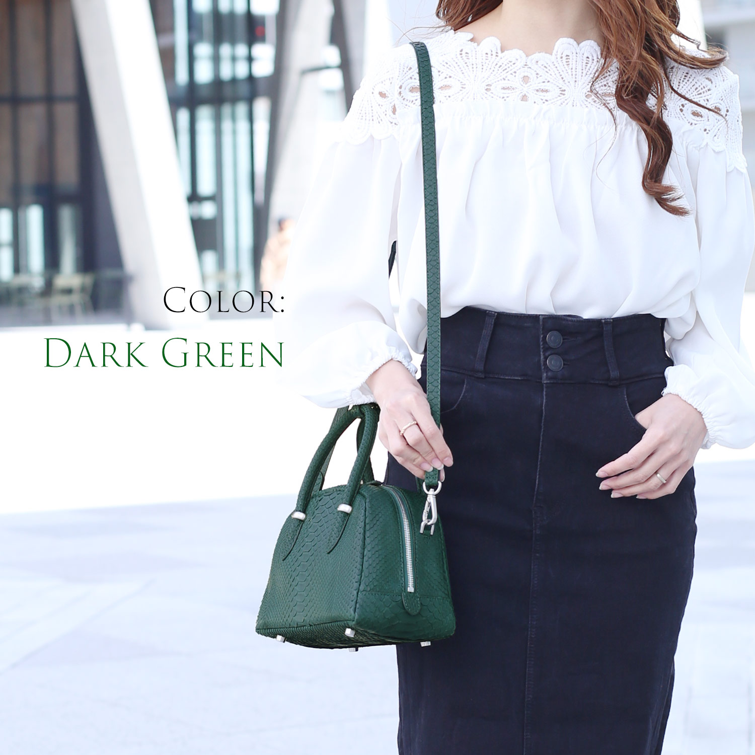 sankyo shokai（三京商会） ダイヤモンド パイソン ハンドバッグ