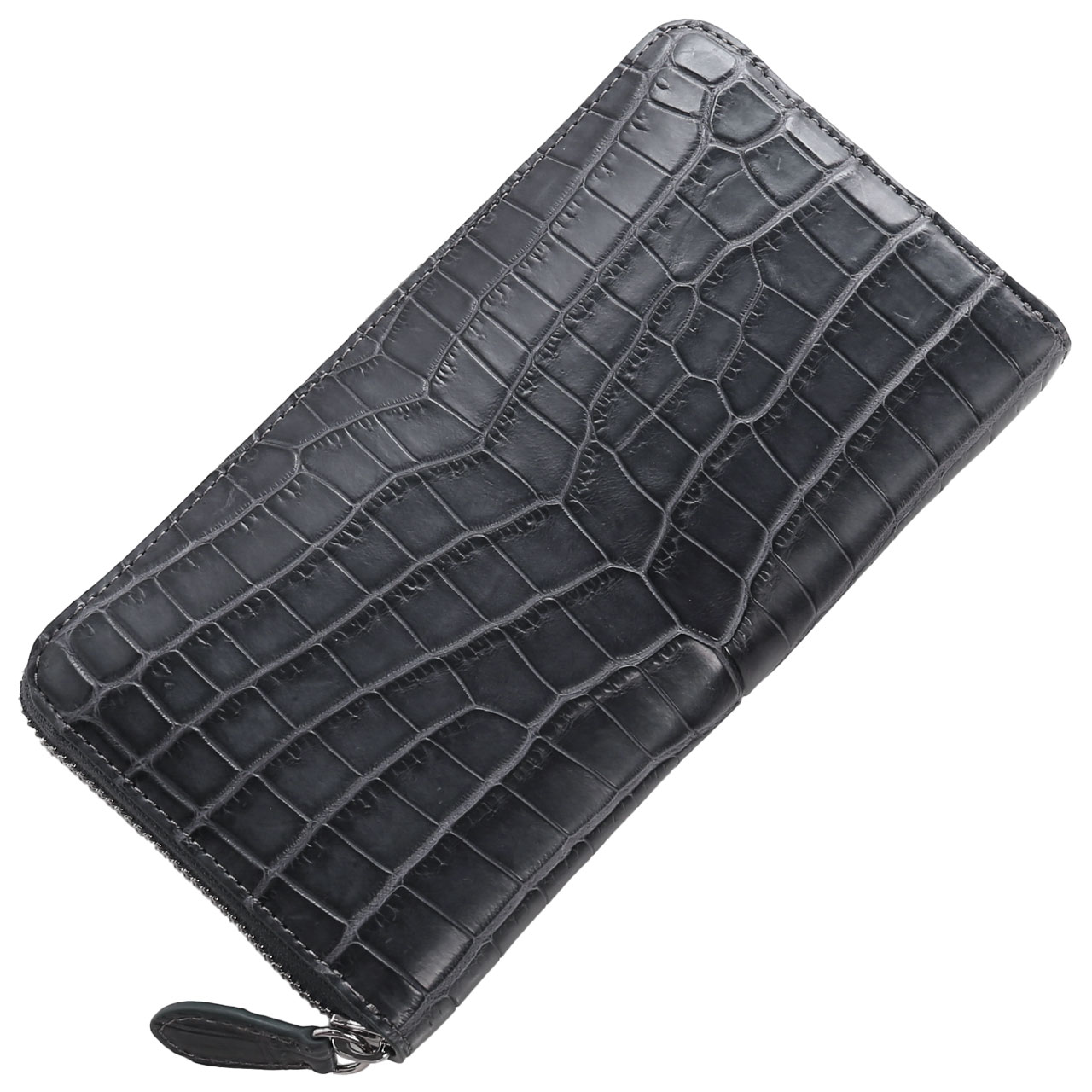 sankyo shokai（三京商会） クロコダイル メンズ 長財布 マット加工
