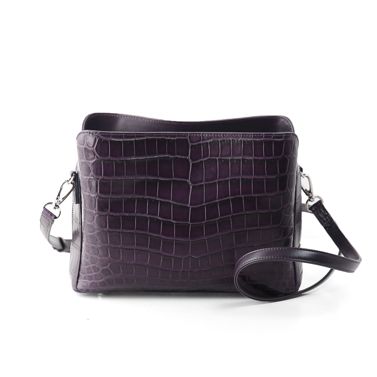 ✨新品未使用✨ 三京商会 クロコダイル ハンドバッグ ショルダーバッグ 2way sankyo shokai（三京商会） クロコダイル バッグ 2WAY マット センター