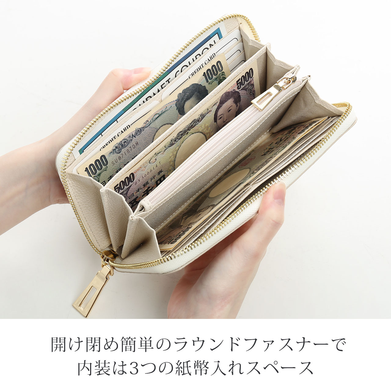 sankyo shokai（三京商会） ヒマラヤクロコダイル ラウンドファスナー