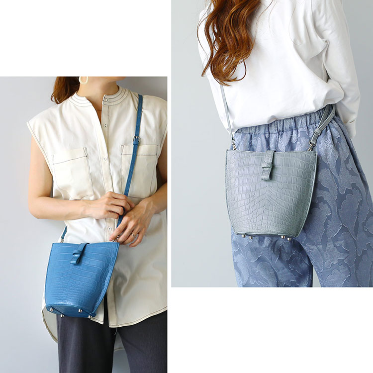 sankyo shokai（三京商会） クロコダイル ミニ バッグ ポシェット