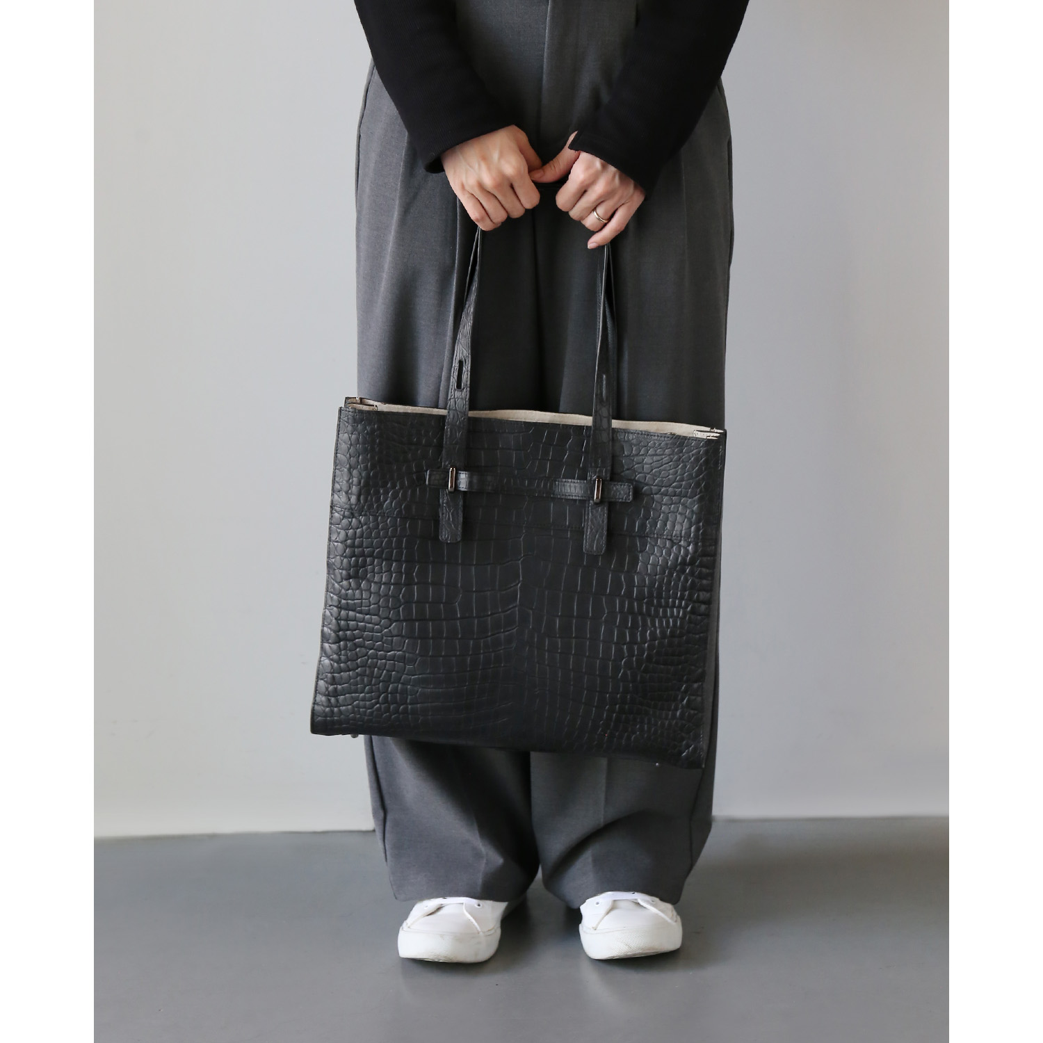 sankyo shokai（三京商会） トートバッグ クロコダイル レディース