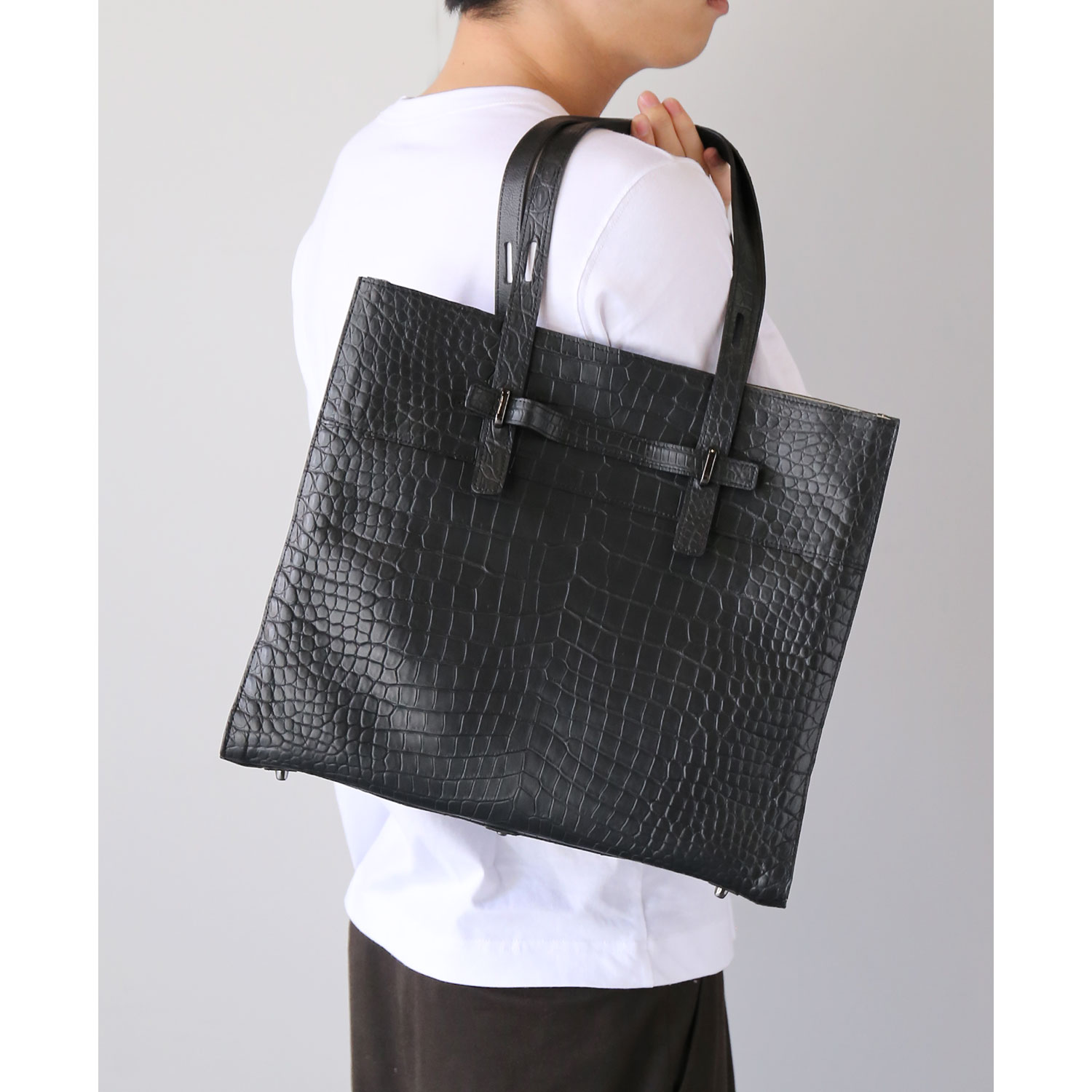 sankyo shokai（三京商会） ［期間限定価格］クロコダイル トート