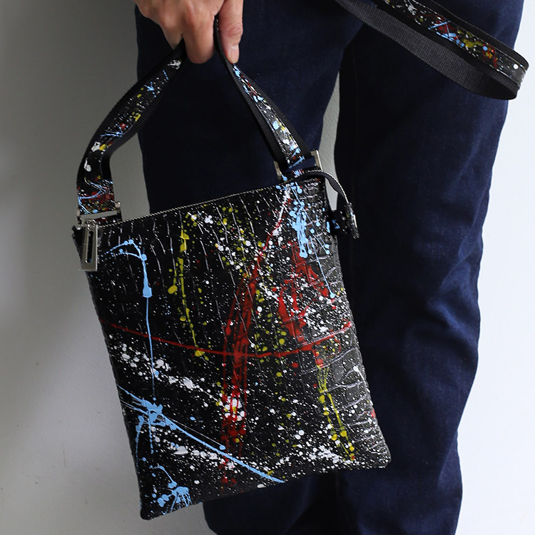 sankyo shokai（三京商会） クロコダイル レディース バッグ 本革 ワニ