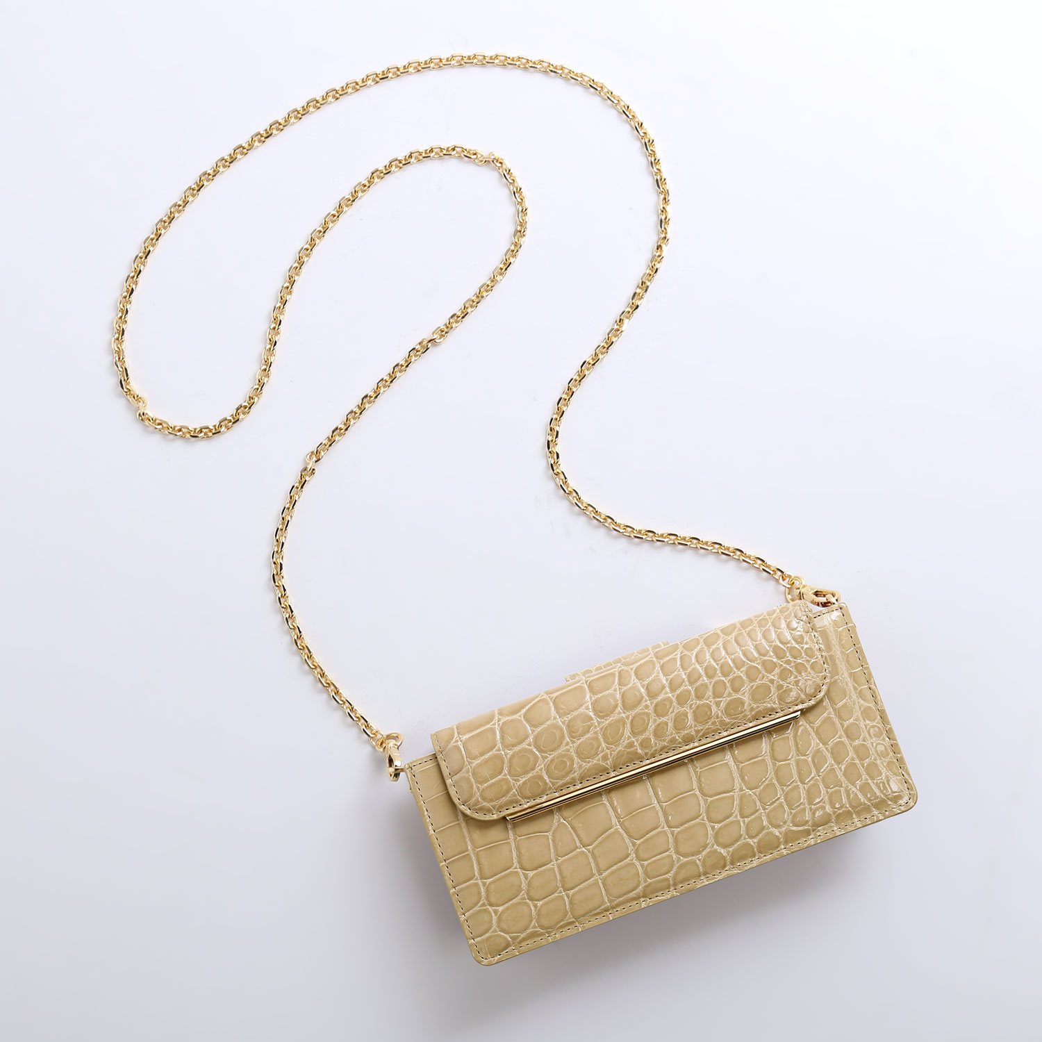 HALEINE（アレンヌ） [5%offクーポン]HALEINE クロコダイル ショルダー