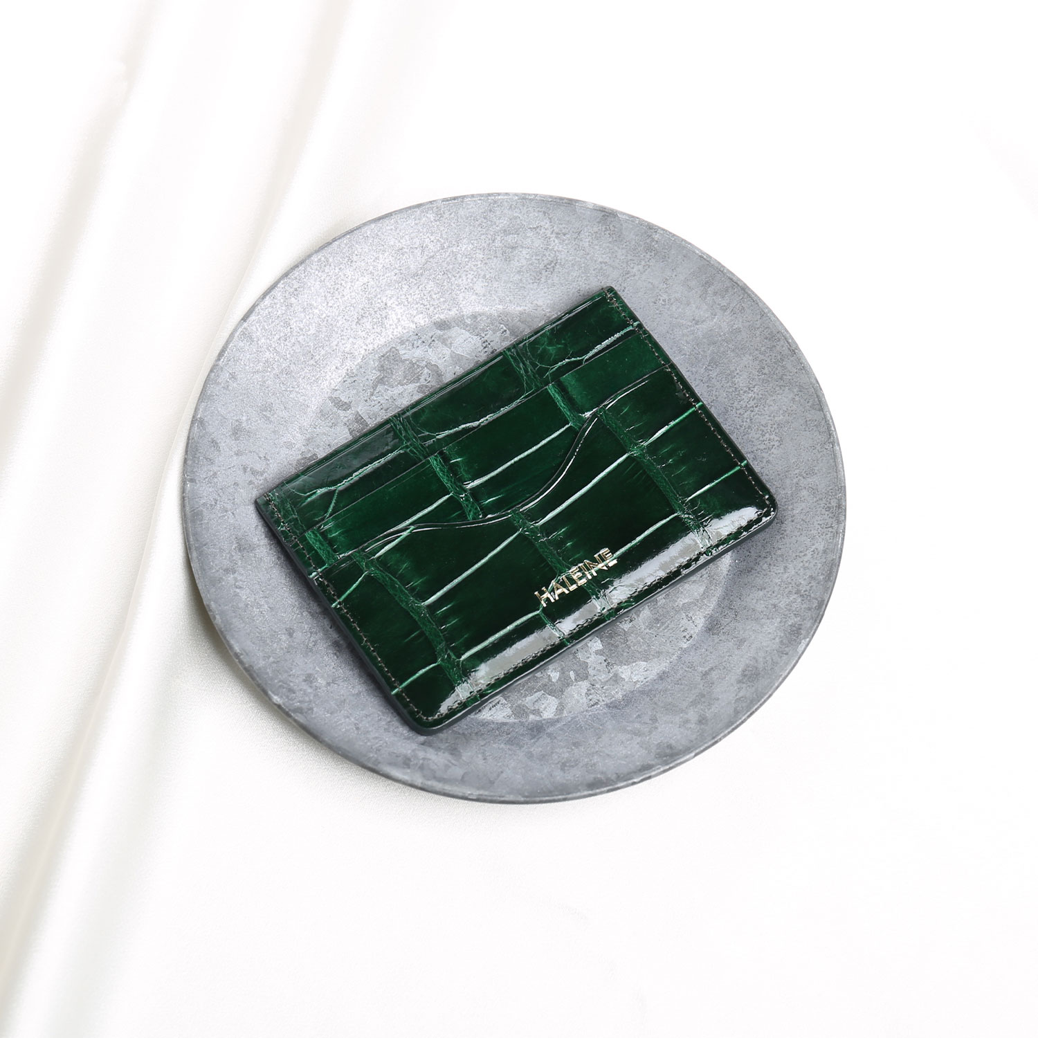 [28h限定10%off]カードケース 薄型 本革 レザー クロコダイル スリム シンプル シャイニング 高級感 カード入れ ギフト プレゼント(06001885r) | HALEINE | 05