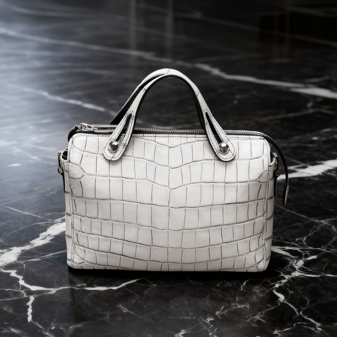 sankyo shokai（三京商会） クロコダイル マット 3wayバッグ